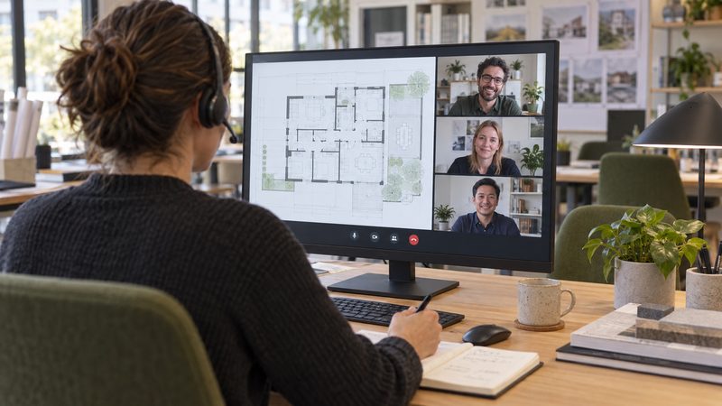 Representative virtual project coordination meeting