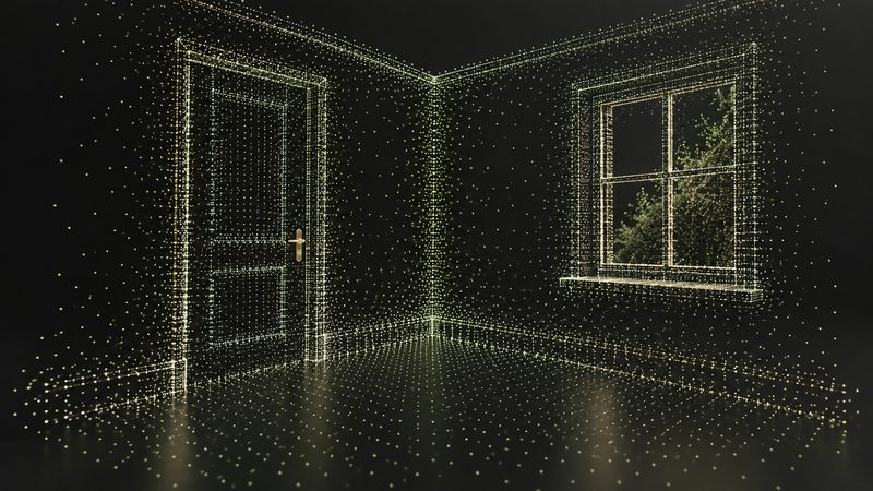 Illustrative point cloud describing an interior volume